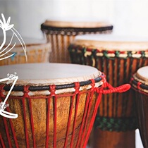 Professional folk song drum sheepskin African drum Yunnan Lijiang drum instrument percussion music adult beginner 8 10 12 inches