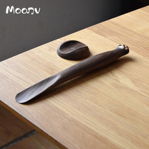 Moonv Moonv cat claw shoehorn cute solid wood long handle shoe lift creative household do not bend over to wear shoes artifact