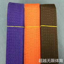 Taekwondo belt cotton core with embroidered ribbon ribbon test belt factory direct sales