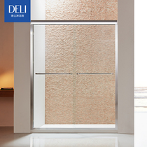 Deli shower room simple sliding door tempered glass door partition bathroom custom shower room toilet S06