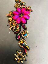 Imitation austris professional modern dance Latin dance Diamond headdress floral headdress Super shining dance floral headdress headdress