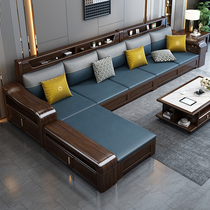 Solid Wood Sofa Purple Gold Sandalwood Modern Minimalist Living Room High Close To Storage Light Lavish Winter Summer Dual-use Corner Noble Princess Mix