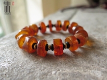 Old Amber Bead Bracelet Pure Old Amber Bead Bracelet Weight 20g