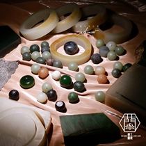 (Source expert) Desert Loulan Hetian Jade seed Mountain bracelets safe buckle beads single single bead customization