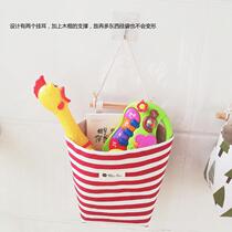 Buy two get one sail cloth small hanging pocket toilet toilet paper hanging bag mobile phone storage bag kindergarten wall hanging bag