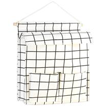 Wall storage bag storage bag hanging bag bag bedroom bedside wall hanging fabric large capacity large size bag hanging bag door