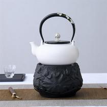 Japanese new volcanic stone Black Rock glaze electric pottery stove mini electric tea stove cooking tea stove silent non-radiation household boiling water