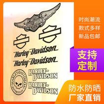 Harley motorcycle stickers Vintage style Harley logo large body stickers waterproof sunscreen does not fade