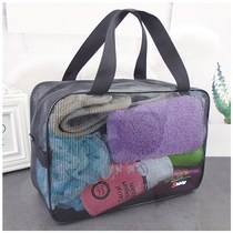 Hand-held bath bag mens bath bag portable womens bath bag dormitory travel bag for men and women wash bag mesh
