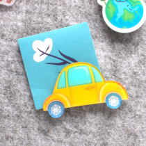 Creative Beetle Classic Car Attendance Table Kindergarten Works Notice Display Board Plastic Cartoon Pimples