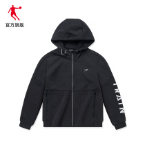 (Shopping mall same model) Jordan sports coat women 2021 autumn new trend hooded cardigan womens sweater