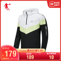(Shopping mall same model) Jordan mens woven windbreaker 2021 Autumn New breathable running training Sports windbreaker