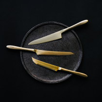 Japanese Japanese gilded retro polished Shizu blade fruit knife pomme bread knife universal petty knife