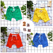 New children shorts 1-4 year old pure cotton hanging crotch pants 50% PP pants children clothing baby shorts children large pp pants