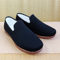 Old Beijing Cloth Shoes Men Soft Bottom One Foot Pedal Youth Outdoor Vegetarian Face Flat Heel Sleeves Casual Black Breathable Round Head