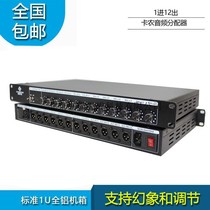  Hot sale Vertical and horizontal Tiancheng 1 in 12 out professional balance Canon high-fidelity audio splitter Stage performance Wedding