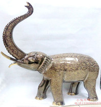 Pakistan Bronze Crafts Large Bronze Elephant Elephant 1 m Raising Elephant Hotel Opening Ceremony Gifts