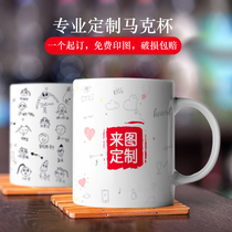 Mug custom printed picture graduation photo Cup lettering LOGO to map customized personality diy gift ceramic cup