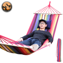 Desert camel hammock single outdoor adult camping swing double anti-rollover college dormitory hammock