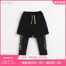 marcjanie mark Jenny spring clothing boy fashion fake two sports pants children pants 212877