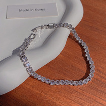 Ottles Discount Store Ins Tide Light And Luxurious Diamond Bracelet Woman Superior Sense Temperament 100 Hitch Bracelet Hand Ornament
