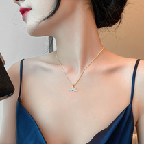 Ottles Discount Store Withdrawal Cabinet Clear Cabin Pick Up Leak 18K Inlaid Drilling Fish Tail Necklace Gold Outlets Female Accessories