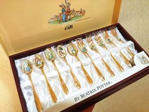 Spot 24 selected Japanese procurement Peter Rabbit series spoons Dessert spoons Dessert forks Fruit forks single sale