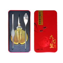 Strengthen crab scissors eat crab tools crab three crabs two crab scissors hairy crab matching stainless steel crab scissors