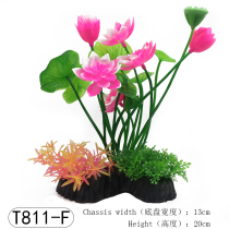 ZW105 psychological sand table mini simulation pink lotus leaf water lily large aquatic plant model aquarium landscape fish tank