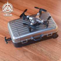 Net red luggage mini children remote control aircraft with camera Primary School suitcase four-axis aerial photography drone
