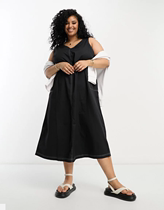Direct mail UK 2023 new large - code womens V - collar umbrella with sleeveless dress