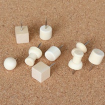 Pimple creative literature and art fan Cork Wood pushpin log kindergarten art nail felt nail I-shaped nail
