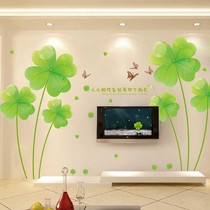 Wall flowers bedroom warm romantic decoration wall paper stickers self-adhesive living room room wall stickers wall stickers bed