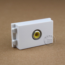 Single hole audio video module 128 welding-free video socket module AV single port video lotus interface