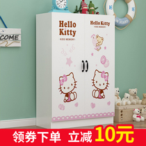 Childrens wardrobe open door girl boy small apartment bedroom European style small wardrobe baby baby cabinet storage