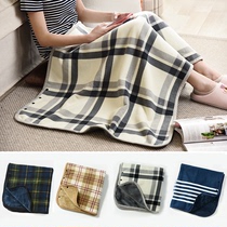Moisture heating multifunctional blanket shawl blanket thick warm cover blanket knee cover blanket air conditioning blanket AB face autumn and winter
