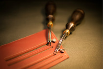 Westwind Flint adjustable sideline Ebony slot press handmade leather tools leather DIY hot edge Press