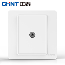 CHINT Electric wall switch socket NEW7i ivory white cable TV socket One-way TV socket