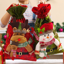 Christmas gift bag large corset pocket old man back BAG closing gift bag festive event ornaments apple bag