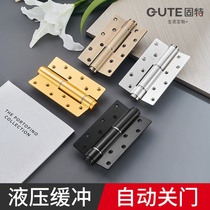 Good hydraulic hinge invisible door buffer positioning hinge spring 6 inch hinge automatic closing door device one price