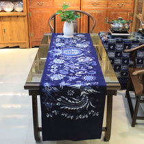Batik table flag has Feng Laiyi Yunnan ethnic tea table towel TV cabinet table decoration single-layer painting tea table flag