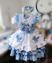 New gorgeous multi-color maid cute group maid cute four-piece maid outfit