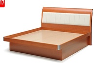 Chengde Red Apple furniture modern simple row skeleton double plate high box bed 8302-17-4