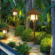 Ground-inserted outdoor floor view lamp court lamp to pick up electric waterproof street lamp garden light antique-style lawn manor