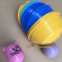 Early education Rainbow digital set of cups Kitten set of bowls Childrens puzzle stacking music toy set of towers Sensory integration Concentration training