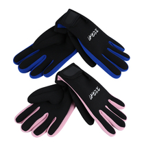 2021 new mens and womens non-slip and scratch-resistant snorkeling swimming warm and anti-coral sailing paddling diving gloves winter swimming