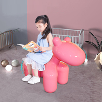 Net Red Little Horse Chair Creative Chair Home Personality Fun Cartoon Animal Chair Children GRP Puppy Chair