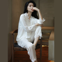 Goddess BI prepared single product ~ Home Daily 2021 Spring and Autumn New comfortable Ice Silk pajamas female thin model