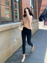 MARIUS old horse Turkey imported fabric retro high-end washed black and blue slim denim pants womens summer
