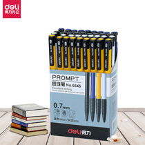 36pcs Deli ballpoint pen black 6546 original ballpoint pen Blue oil pen Press ballpoint pen red pen wholesale